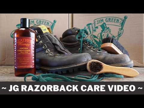 How to Condition Jim Green Razorback Boots in Brown Leather