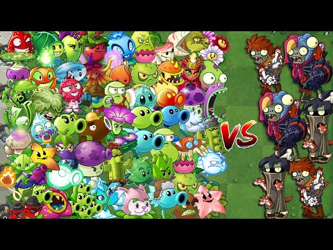 Every Plants Power Up! Vs Zombie Chicken, Turkey & Ice Weasel! LV 10 - PVZ 2