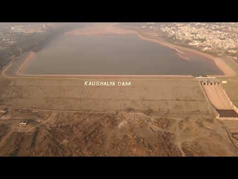 Soaring Above the Golden Kaushalya Dam: A Drone Footage