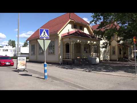 Karis, Karjaa, Finland. Walking tour. Radodar TV. 4K. July 13, 2019