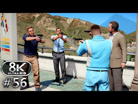 GTA V 8K Ultra Graphics Gameplay Walkthrough Part 56 - GTA V 8K 60FPS PC No Commentary