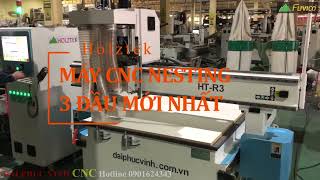 MÁY CNC ROUTER NESTING 3 ĐẦU HOLZTEK HT-R3. Ngon Bổ mà còn rẻ nữa.