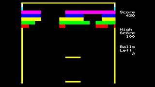 Breakout (Acornsoft) for the BBC Micro