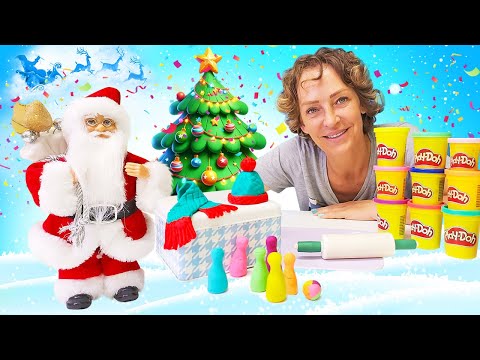 Play Doh Video für Kinder - Kinder Atelier. Nicole macht für Peppa und Schorsch Weihnachtsgeschenke.