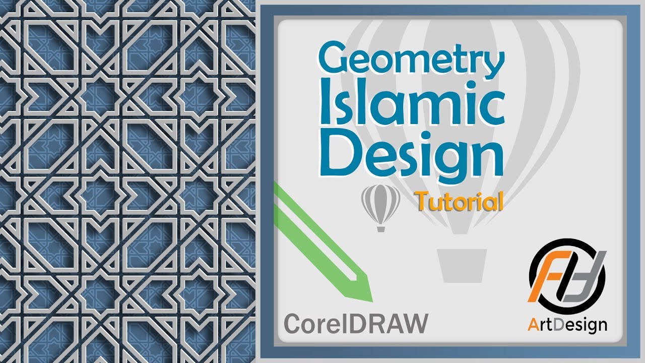 geometric islamic design Tutorial 15 CorelDRAW