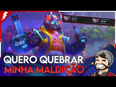 RAIJIN MID, QUERO QUEBRAR MINHA MALDIÇÃO COM ELE! - ⚡ Smite BR Master Ranked Conquista