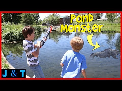 Hunting The Pond Monster / Jake and Ty