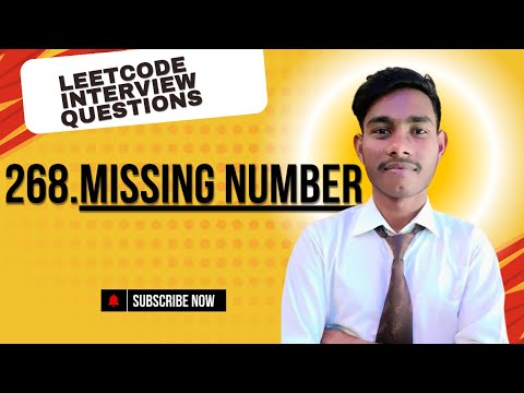 Leetcode 268 Missing Number Best Explanation With Code Java Solution
