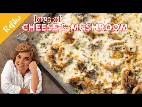 Vegetarian Baked Mushrooms with Cheese in Just 5 MINUTES! | Quick & Tasty Appetizer Recipe