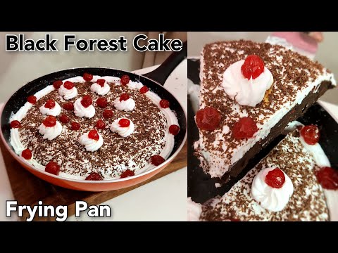 Black Forest Cake on FRYING PAN 🍳| Black Forest Cake | Anjum's Food