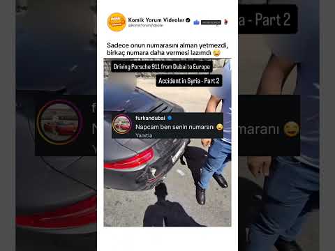 Suriye'de trafikte yaşanan ilginç diyalog @erkamkodal