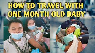 HOW TO TRAVEL WITH INFANT IN PLANE||ONE MONTH BABY PHILIPPINE VLOG