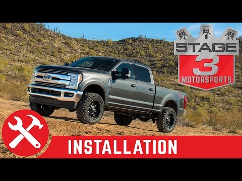 2017 F250 & F350 Super Duty 4WD BDS 2" Leveling Kit with Shocks Install