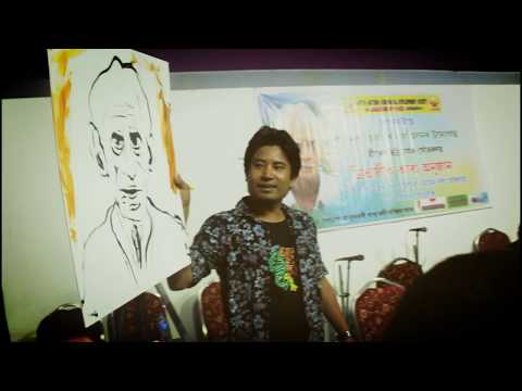 ZONAK YUGANTAR BORA I Live Painting I Hiru Da I North East Bookfair 2016