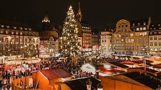 Estrasburgo instala su gran árbol de Navidad pese a los temores de disturbios
