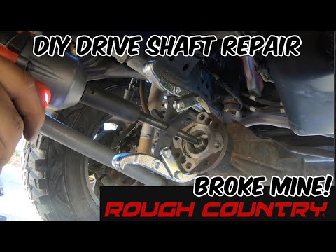 Jeep Wrangler JK Driveshaft Repair / Upgrade to Rough Country 1310 Front Driveshaft