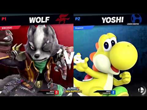 Smashfest #45: Ego (Wolf) vs. ECE | Finesse (Yoshi, Ness) - LT8