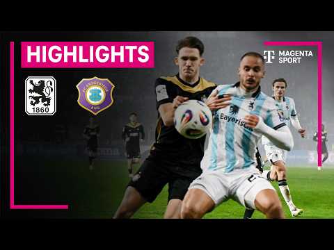 TSV 1860 München - Erzgebirge Aue | Highlights 3. Liga | MAGENTA SPORT
