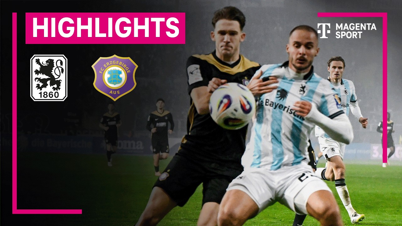 TSV 1860 München vs Erzgebirge Aue Highlights