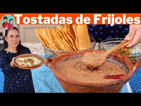 Para estas Tostadas el SECRETO esta en los FRIJOLES | Te Comparto mi Receta |