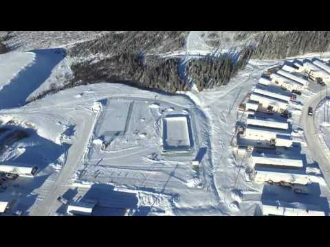 Drone over Labrador City Trailer Court
