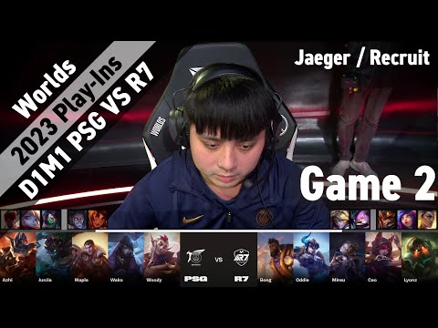 PSG (Maple Jayce) VS R7 (Mireu Oriana) Game 2 Highlights D1M1 - Worlds 2023 Play-Ins Group A by YAMA