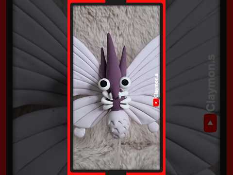 Pokemon Venomoth Clay Sculpt #pokemon #pokemonclay #claycrafts #Venomothclay #clayVenomoth
