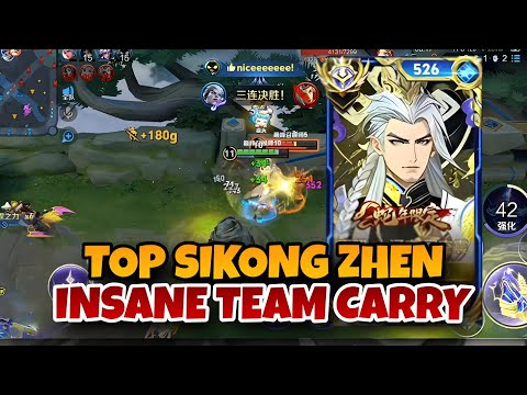 SIKONG ZHEN UNLEASHED 🔥 CRAZY THUNDER POWER + MASSIVE TEAMFIGHT DAMAGE | HONOR OF KINGS