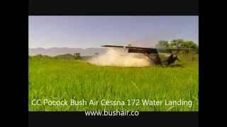CC Pocock - Bush Air Cessna 172 - water landing on a swamp