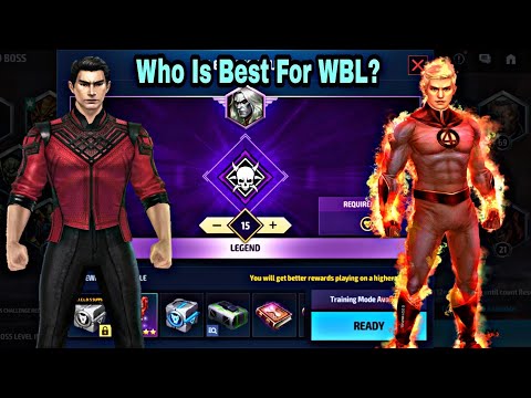 Shang Chi VS Human Torch WBL Knull Stage 15 Comparison - Marvel Future Fight