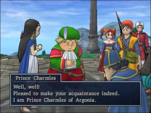 207 Dragon Quest 8 Cutscene - Meeting Medea at Trodain To Escort her to the Wedding