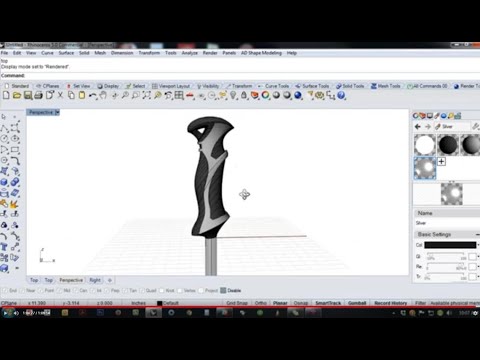 getting started with rhino  for windows - ski pole