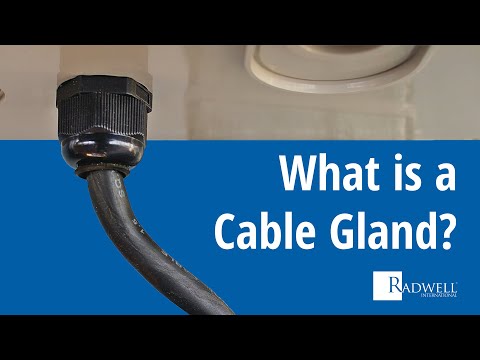 Part of a video titled What is a Cable Gland? - YouTube