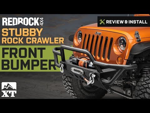 Jeep Wrangler RedRock 4x4 Stubby Rock Crawler Front Bumper (2007-2017 JK) Review & Install