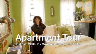 How She Made a Small 450 Sq Ft NYC Walk-Up Apartment Feel Like Home – FULL TOUR