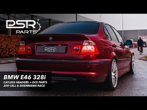 BMW E46 328i Catless Headers & DCE Parts 200 Cell Cats || Eisenmann Race Exhaust || SOUND