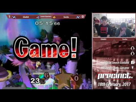 Precinct February - Glaikit (Falco) Vs. Socks (Sheik, Samus) Melee Losers Quarters