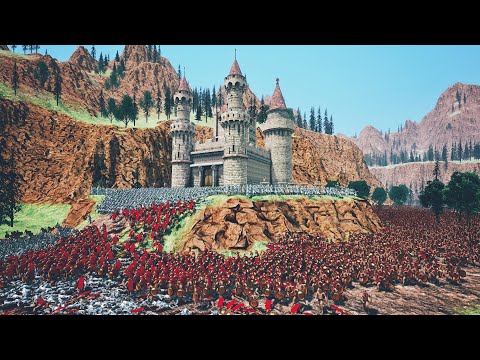 Spartans Invade Gondor Castle | Ultimate Epic Battle Simulator | UEBS