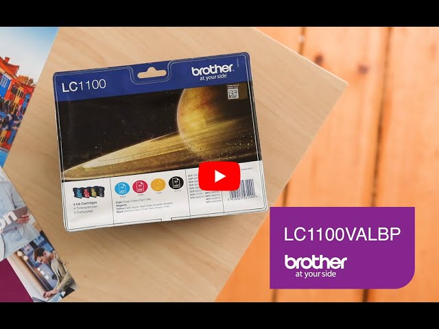 Cartouches d'encre originales Brother LC1100VALBP MultiPack Noir/Cyan/Magenta/Jaune video