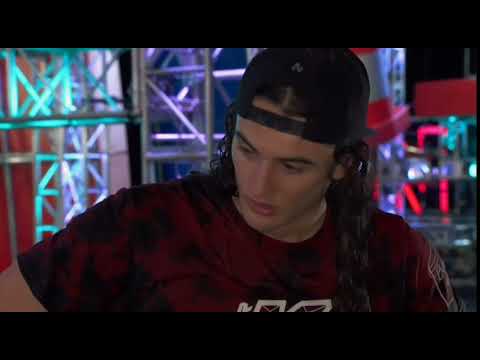 Kaden Lebsack's Shocking Stage 2 Fail - American Ninja Warrior 2023