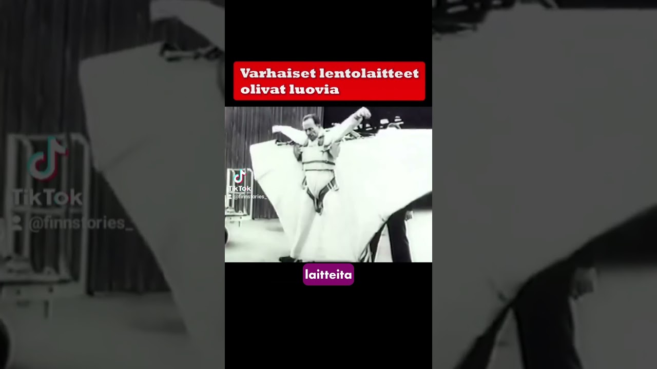 Varhaiset lentolaitteet olivat luovia ✈️ #fakta #tieto