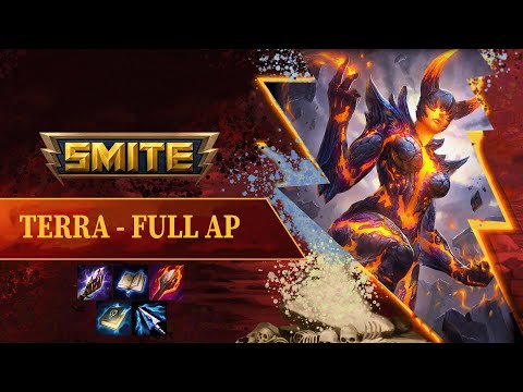 SMITE - " A PEDRA COM MUITO DANO  " - TERRA FULL AP - Skin Igneous