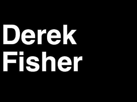 How to Pronounce Derek Fisher Los Angeles LA Lakers NBA Basketball Player Runforthecube
