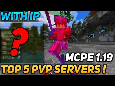 Top 5 mcpe pvp servers | 1.19 Pe & Bedrock edition | PvP Practice servers for Minecraft