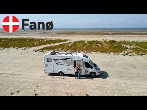 Road trip on Fanø including beach driving, small village, cemetery, Dutch mill, a bryghus