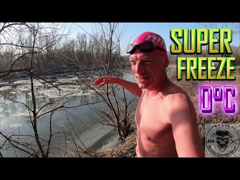 SUPER FREEZE IN THE ICED UP RIVER - THE HANDS ARE EXPLODING - ICE SWIMMING EXTREME IN THE MARCH