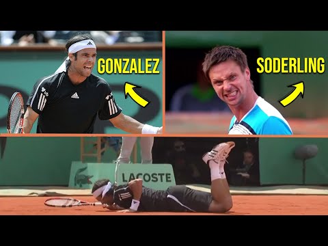 Tennis "WAR OF THE MADMEN" - When Tennis' Hardest Hitters Faced Off! (Soderling VS Gonzalez)