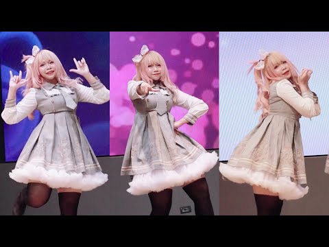 201004 MONALIZA FANCAM cover AKB48 - Ponytail to Shushu & Manatsu no Sounds Good @CosCos Suki