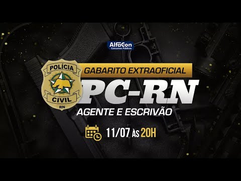 Gabarito Extraoficial Agente e Escrivão PC RN - Alfacon
