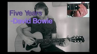 David Bowie's 'FIVE YEARS': Guitar Chord Demo / Lesson
